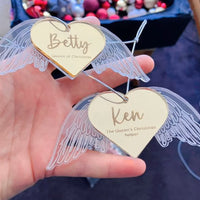 In Memory Angel Wings Christmas Decoration