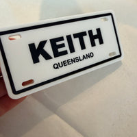 Personalised Walker & Wheelchair Number Plate – Custom Acrylic Accessory for Mobility Aids