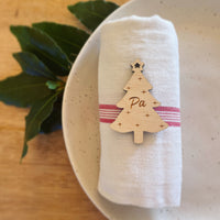 Personalised Christmas Table Name Tags