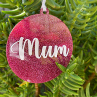 Personalised Glitter Christmas Tree Decoration