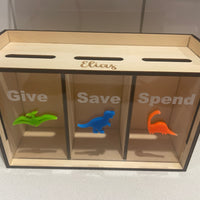 Give, Save, Spend Personalised Money Box