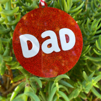 Personalised Glitter Christmas Tree Decoration