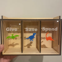 Give, Save, Spend Personalised Money Box