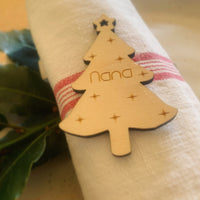 Personalised Christmas Table Name Tags