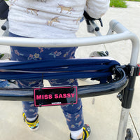 Personalised Walker & Wheelchair Number Plate – Custom Acrylic Accessory for Mobility Aids