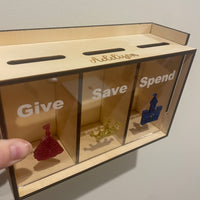 Give, Save, Spend Personalised Money Box