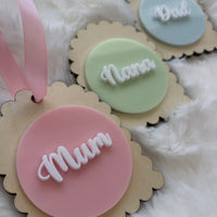 Personalised Scalloped Gift Tag