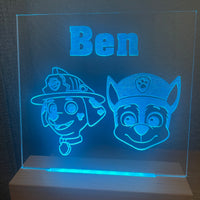 Custom LED light (base and custom sign)