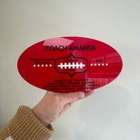 Personalised Football Coach Thank You Plaque – End of Season Gift (AFL)