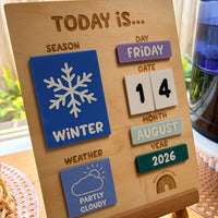 Today is… calendar board