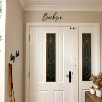 “Love you, bye” wooden wall art