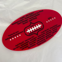 Personalised Football Coach Thank You Plaque – End of Season Gift (AFL)