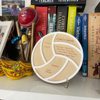 Personalised Netball Coach Appreciation Plaque (wood & acrylic)– A Heartfelt Thank You Gift