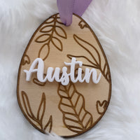 Easter Egg Basket Tags