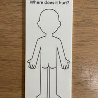 Portable “Where Does It Hurt?” Body Board – Double-Sided (Front & Back of Body)