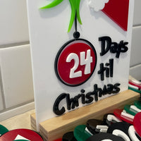 The Grinch Countdown Calendar – Ready Made Acrylic