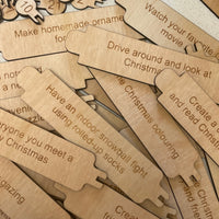 Wooden Christmas Countdown Chimney Advent Calendar