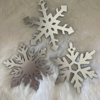 Silver Snowflake Trio – Christmas Decorations