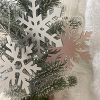 Silver Snowflake Trio – Christmas Decorations