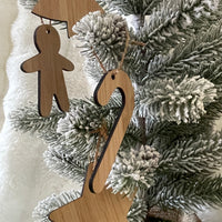 Bamboo Christmas Decorations – Set of 4 Ornaments