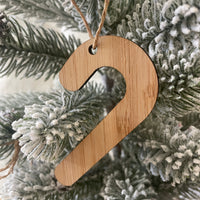 Bamboo Christmas Decorations – Set of 4 Ornaments