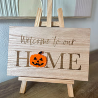 “Welcome to our home” Interchangeable celebration board