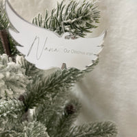 Personalised In Memory Christmas Ornament – Silver or Gold Mirror Acrylic