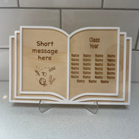 Class Book Plaque