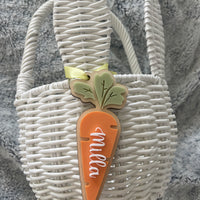 Personalised Carrot Basket Tags