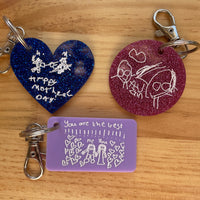 Handwritten/Drawn Keepsake Keyring
