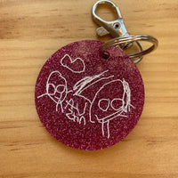 Handwritten/Drawn Keepsake Keyring