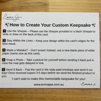 Memory Light & Handwritten/drawn Keepsake Card Kit