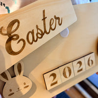 Interchangeable Holiday Photo Board | Wooden Milestone Sign | Christmas, Easter & Yearly Photo Prop