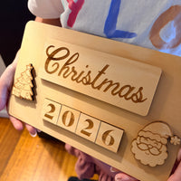 Interchangeable Holiday Photo Board | Wooden Milestone Sign | Christmas, Easter & Yearly Photo Prop