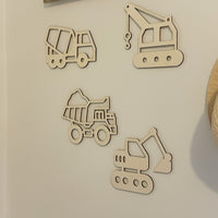 Trucks & machine wall art