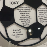 Custom Football (Soccer) Coach Gift – Coach Appreciation Plaque