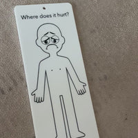 Portable “Where Does It Hurt?” Body Board – Double-Sided (Front & Back of Body)