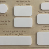 ‘All About My Mum’ Reusable Board