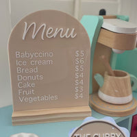 Acrylic Cafe Menu Sign