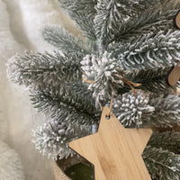 Bamboo Christmas Decorations – Set of 4 Ornaments