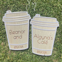 Coffee Cup Café Sign (13x18cm)