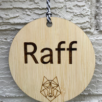 Personalised name plate