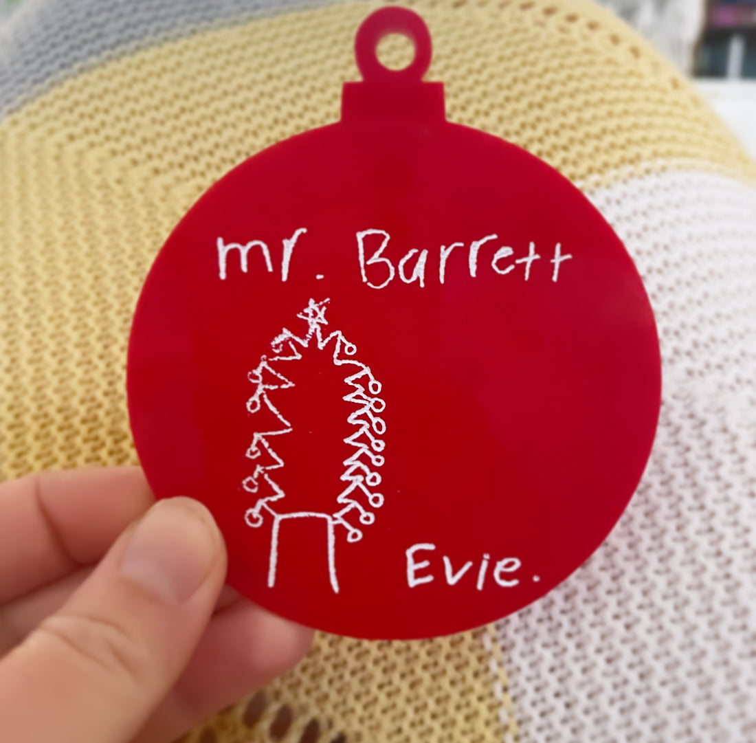 Personalised Hand Drawn or Written Decoration