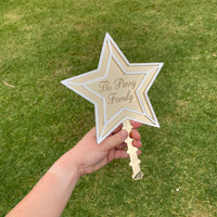 Personalised Christmas Star Tree Topper