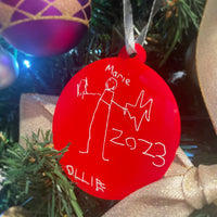 Personalised Hand Drawn or Written Decoration