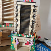 Christmas Countdown Advent Calendar - Santa down the chimney