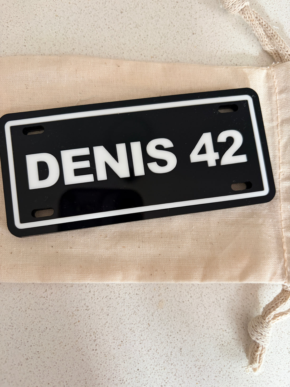 Personalised Walker & Wheelchair Number Plate – Custom Acrylic Accessory for Mobility Aids