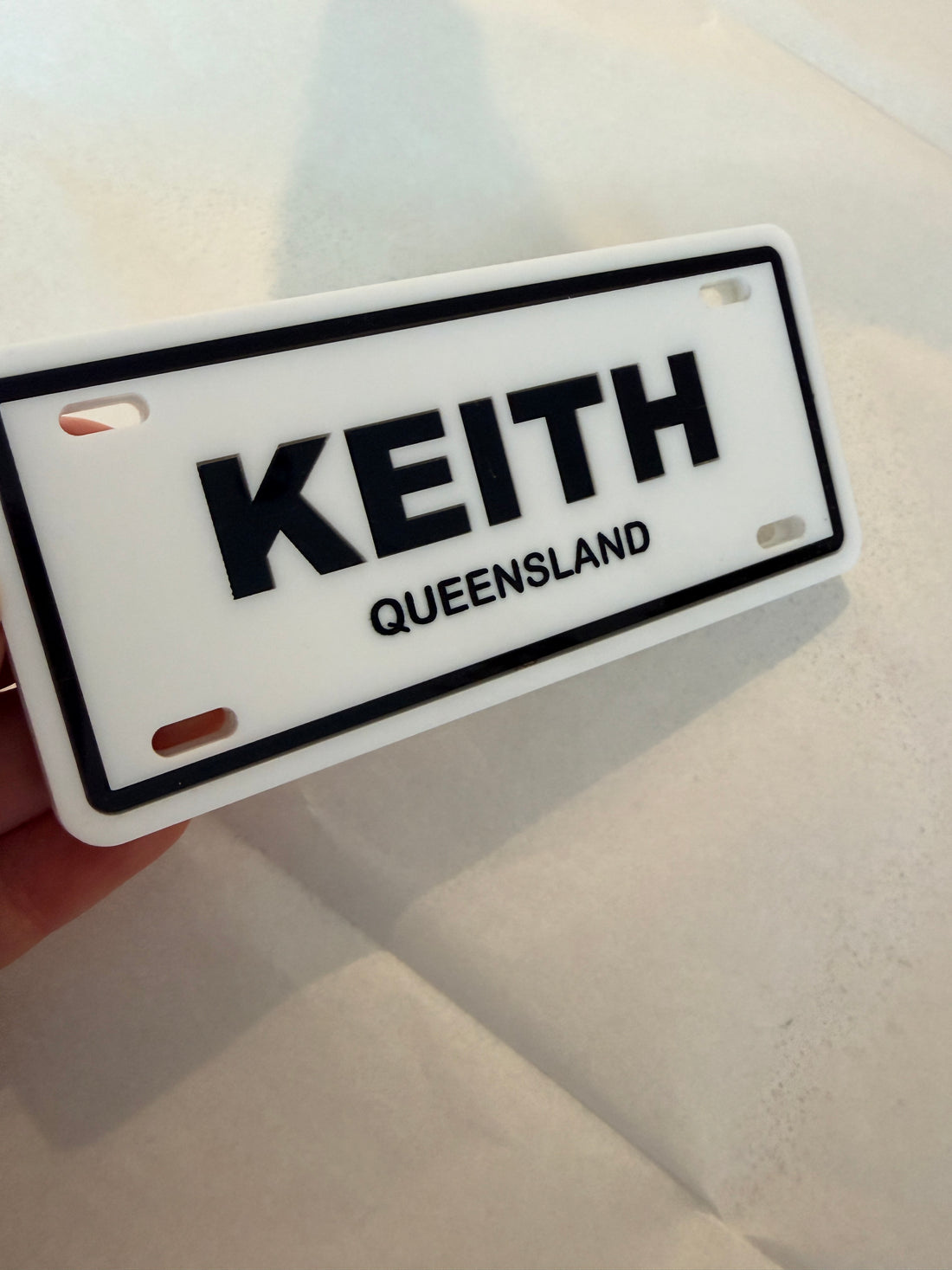 Personalised Walker & Wheelchair Number Plate – Custom Acrylic Accessory for Mobility Aids