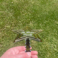 Personalised Christmas Star Tree Topper