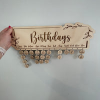 Birthday Calendar Wall Hanging